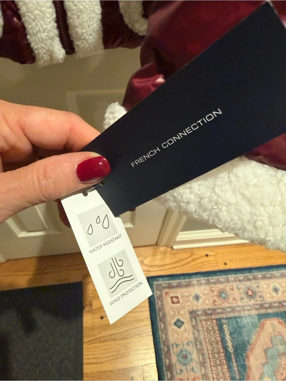 French Connection warm burgundy